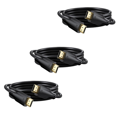 8K HDMI Cable 6FT 3 Pack, Ultra High Speed HDMI Cable 2.1