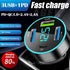 4 Port USB Car Charger Adapter, Car Charger USB C with Voltage Display PD 3.0 & QC 3.0 Fast Charging for iPhone,