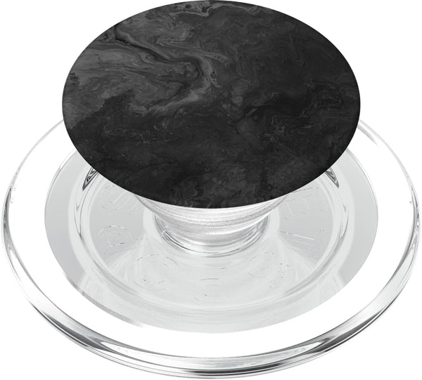 PopSockets PopGrip for MagSafe - Stone-Washed Black Grey Abstract Art