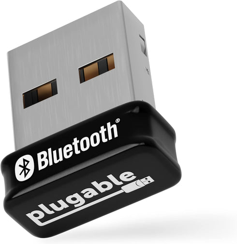 Plugable USB Bluetooth Adapter for PC, Bluetooth 5.0 Dongle Compatible with Windows, Add 7 Devices: Headphones,