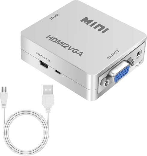YAODHAOD HDMI to VGA Adapter, 1080P Mini Vga Adapter Box Steadily Convert Full