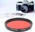 52mm Camera Lens Filter, HD Multi Coated Optical Glass Photography Filters, DSLR Camera Accessories, for Nikon, for Fujifilm Digital Cameras Series, with Storage Box (Orange)