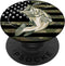 Fishing Camouflage US American Flag Bass Fish PopSockets Standard PopGrip: Swappable Grip for Phones & Tablets