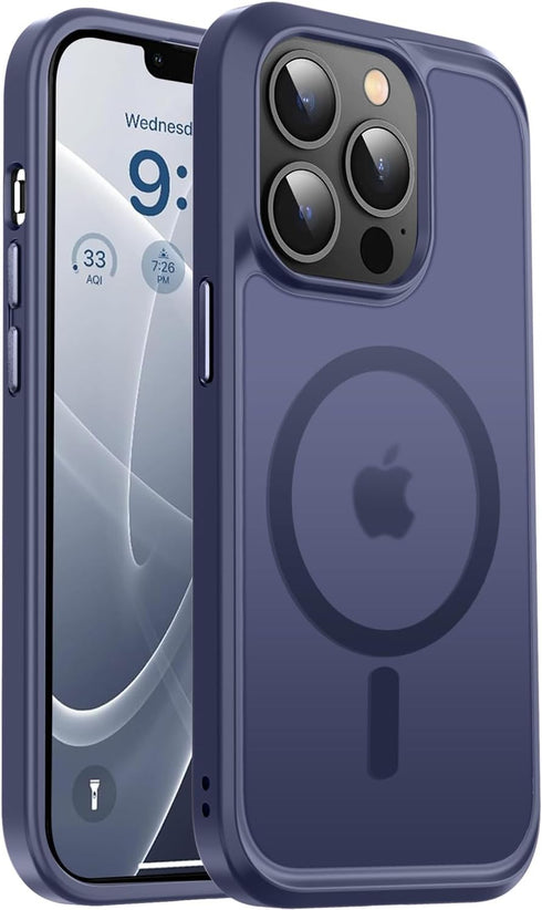 Vooii iPhone 13 Pro Phone Case, Magnetic Case Compatible with Magsafe, Deep Blue