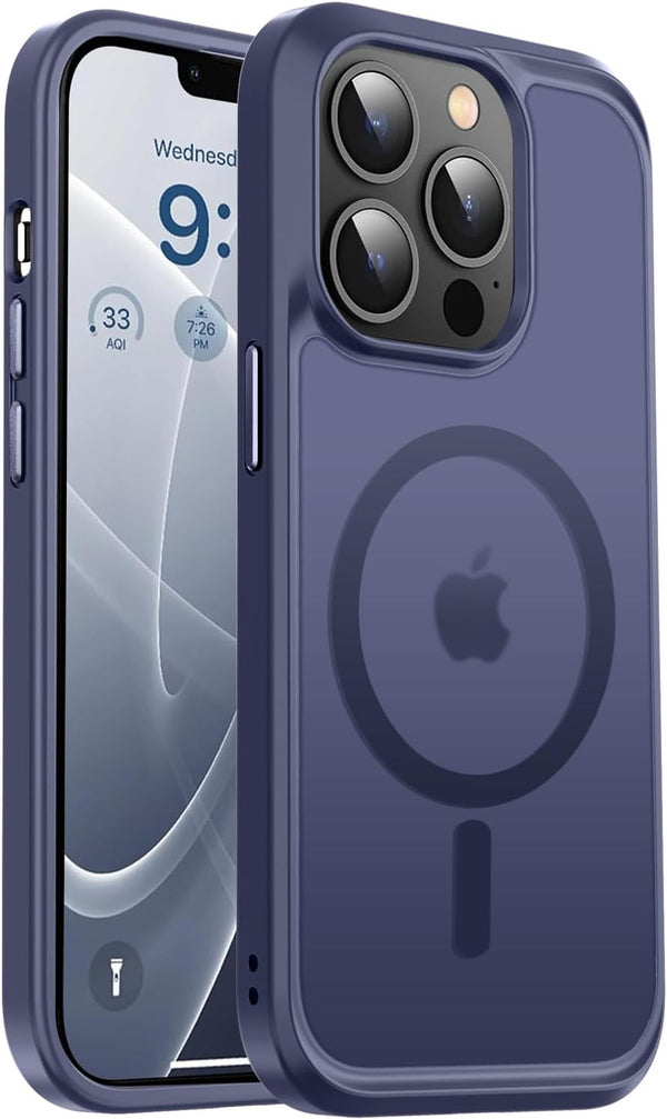 Vooii iPhone 13 Pro Phone Case, Magnetic Case Compatible with Magsafe, Deep Blue