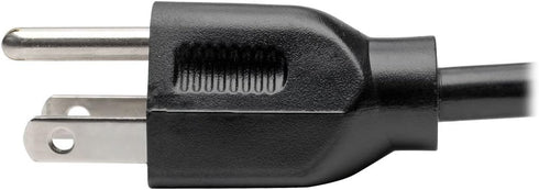 Tripp Lite Standard Computer Power Cord 10A, 18AWG, 4-ft. (NEMA 5-15P to IEC-320-C13) Black