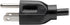 Tripp Lite Standard Computer Power Cord 10A, 18AWG, 4-ft. (NEMA 5-15P to IEC-320-C13) Black