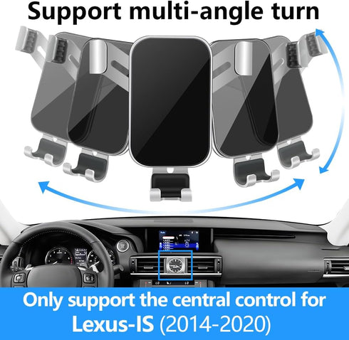 LUNQIN 2014-2020 is300 is350 is250 is200t Car Phone Holder for Lexus is Auto Interior Accessories Best Cell Phones