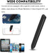 Non Metal Phone Pens, Plastic Rubber Universal Replacement Flat Capacitive Pen for iPhone, BlackBerry (Black)