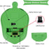 Cute Animal Turtle Shaped Wireless Mouse, 3 Buttons, 1600 DPI Kawaii Silent Optical Cordless Mice for Laptop PC (Green)