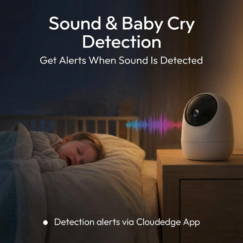Rraycom 2Pack 2K 5G/2.4 360-Degree 24/7 Security Camera Indoor GHz Wi-Fi, Baby Monitor Pet/Dog Camera for Home