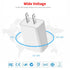MEROM USB Wall Charger, 5V 2A Power Adapter Universal USB Plug Cell Phone Charger Block Cube Compatible with iPhone