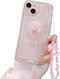 Ownest iPhone 13 Case: Cute 3D Pink Bowknot, Slim Clear Design, Aesthetic Camera Lens Protection for Women & Teens.