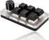 USB Mini Keypad, Customized Knobs Red Switch Macro Keyboard, Ergonomic Plug and Play for Desktop PC (6 Keys with 1 Knob)