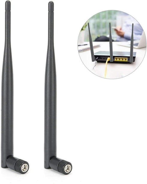 Heayzoki 2 Antenna,2.4/5G 6DB Pcs Router Dual Frequency Antenna, System High Gain Dual-Band SMA Inner Hole,Suitable