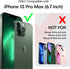 TAURI 3 in 1 iPhone 13 Pro Max Case Clear, Not-Yellowing, Military-Grade Drop Protection, Slim Shockproof Phone Lanyard