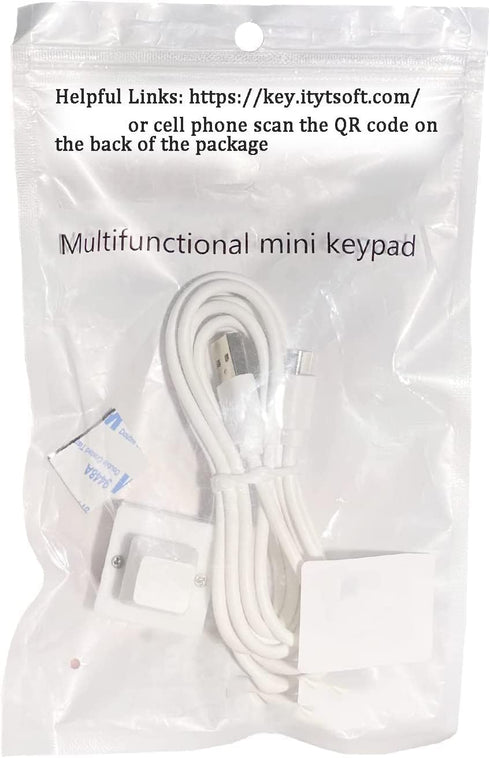 Programmable Macro PC Keyboard, User-Defined USB Mini 1-Key Keyboard, Customized Shortcut Silver Shaft
