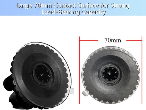 Windshield Suction Cup Bracket Mount for 7-10.36 Inch Monitor Display - Adjustable Metal-Made Load-Bearing Holder