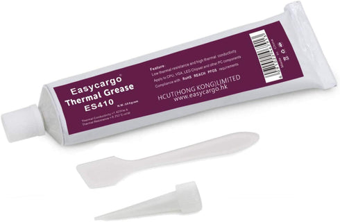 Easycargo 100g Thermal Paste Kit - White Silicone Carbon Thermal Compound for Coolers, GPU, Heatsink