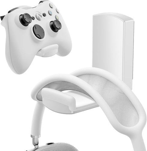 Sticky Headphone Stand Controller Holder, EURPMASK Upgraded Adhesive Gaming Headset Hook, Universal PC Accessory