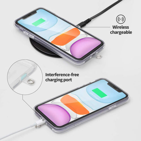 Sinjimoru Cell Phone Lanyard for Phone Case (2 Packs) with Adjustable Strap for Wrist, Key Holder & ID Card