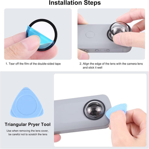 PULUZ PC Protective Lens Cover Case for Ricoh Theta SC2 / S/V Spherical Cameras Accessories