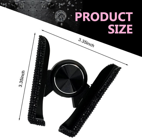 Titgoes Pack-1 #1) Car Mobile Phone Holder, Bling Rhinestone Air Conditioning Outlet Navigation Holder, Women Cell