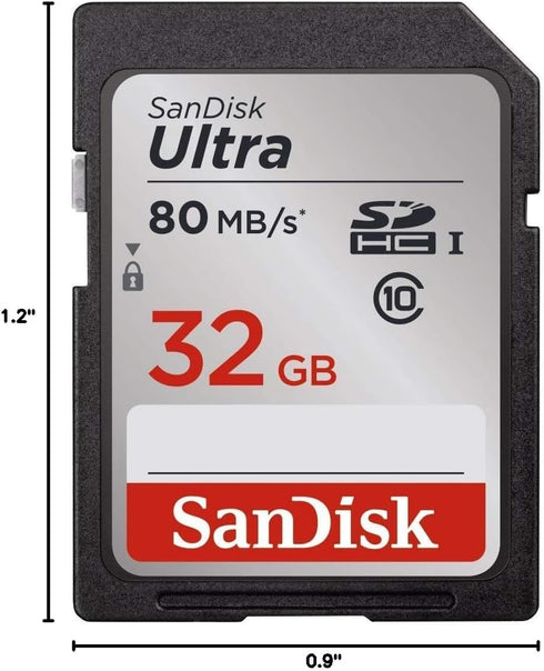 Sandisk 32GB 10 80MB/s (SDSDUNC-032G-GN6IN) Ultra Class SDHC UHS-I Memory Card up