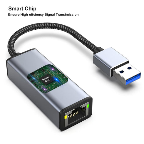 BENFEI USB 3.0 to Gigabit Ethernet Adapter, Compatible for MacBook, Surface Pro, PC with Windows 11/10/8/7, XP, Vista,