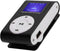 ciciglow Mini MP3 Player,Mini LCD Screen Display USB Music Player,with Earphones,Ultra-Light Clip-on Player,Metal