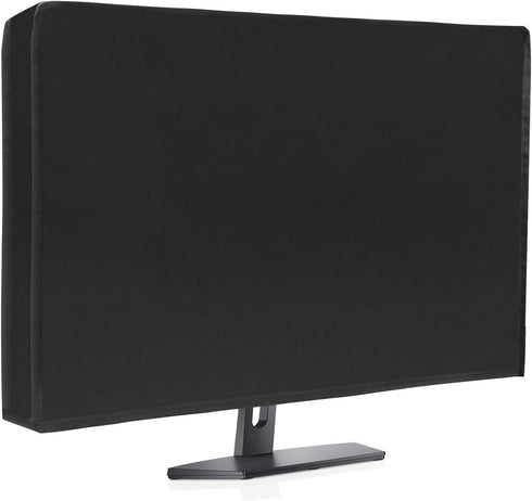 Waterproof Computer Monitor Dust Cover, Luxiv Black Full Body Cover for Computer
