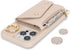 for iPhone 14 Pro Case with Card Holder and Strap, Zipper Pocket, Crossbody Lanyard Strap, Cute Phone Wallet Case