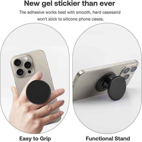 Grippopso Macaron Solid Color Design Expandable and Collapsible Mobile Phone Grip Stand Holder for Phone Tablet Cell