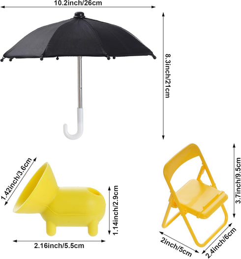 Adjustable Universal Cell Phone Umbrella Stand, Anti-Glare Cover Sun Shield, Outdoor Phone Sunshade Holder