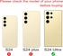 Galaxy S24 Ultra Back Glass Replacement, 5G Back Glass Cover with Pre-Installed Camera Lens & Adhesive - Yellow Gold