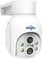 Hiseeu 3MP Dual Lens Security Camera Wireless WiFi 2.4GHz Outdoor, 10X Zoom, Full Color Night Vision, IP66