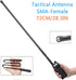 ABBREE SMA-Female Dual Band 144/430Mhz Foldable 72CM/28.3 Inch Tactical Antenna for Baofeng UV-5R, BF-F8HP