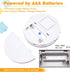 EVA LOGIK 4-Pack 120dB Window Alarm System - Ultra-Loud Alarms with Advanced Vibration Sensors - Window Security Alarms