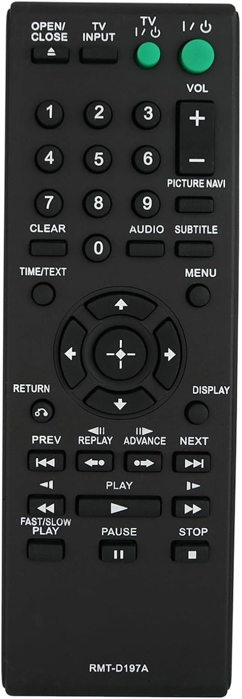 Universal Replacement Remote Control for Sony DVD Player DVP-NS57P DVP-NS601HP DVP-NS41 DVP-NS41P
