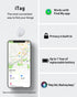 Reyke Key Finder - Bluetooth Luggage Tracker Tag for Keys, Wallet, Suitcase, Works with Apple Find My (White)