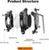 IPX8 Waterproof AirTag Dog Collar Holder, Anti-Lost Shock Resistant TPU-Back Clip for Dog Collar, Compatible with Apple