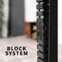 VIVO Magnetic Vertebrae Cable Management Kit for Desk, Adjustable Quad Entry Wire Organizer for Home Office, Black