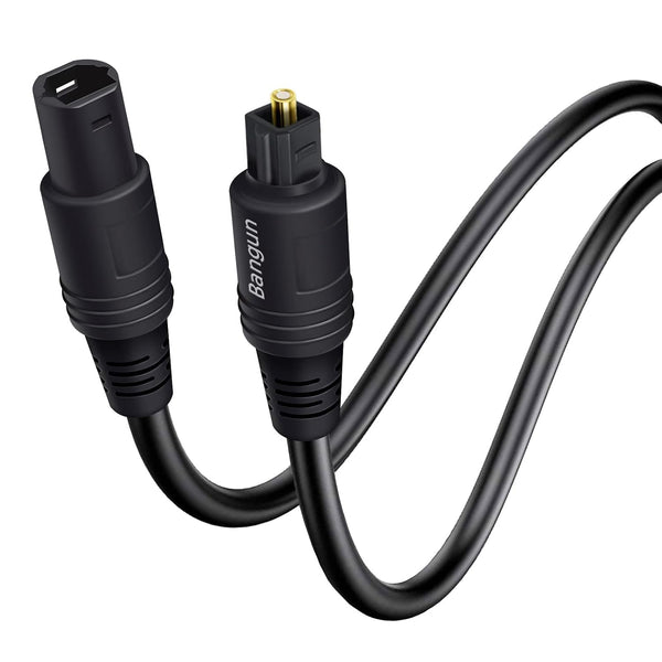 Optical Cable Extension, 6ft, Female-to-Male, Fiber Digital Audio Cable for Soundbar/TV/PS4/Xbox/Home Theater