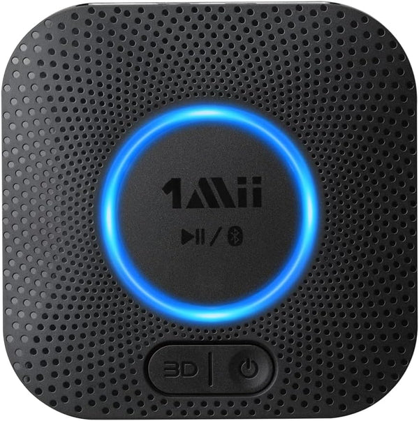1Mii Bluetooth Receiver, HiFi Wireless Audio Adapter, Bluetooth 5.1 Receiver with 3D Surround, aptX HD, Low Latency for