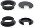 12 Pack 2 Inch Black Desk Grommet Kit, Plastic Cover for Office Wire Cable Hole Organizer