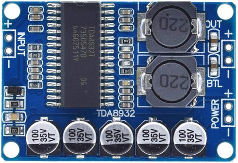 HiLetgo 2pcs TDA8932 35W Mono Digital Amplifier Board - Low Power Consumption Stereo Amplifier