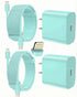 FEEL2NICE iPhone Charger Fast Charging 2 Pack Type C Wall Charger Block with