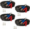 Yuarisx 4 Pack 50ft All-in-One Video Power Cables, Security Camera Cable BNC Extension