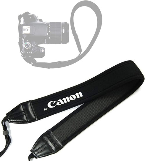 Fotasy Anti-Slip Elastic Neoprene Neck Strap for Canon 6D, 5D IV, III, II, 7D II, 80D, 70D, 60D, 3000D, 1500D, 1300D,
