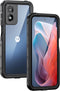 Lanhiem Moto G Play 5G 2024 Case, IP68 Waterproof Dustproof with Built-in Screen Protector, Black